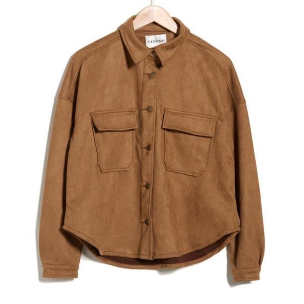 Vigoss Women’s Faux Suede Shacket Size L